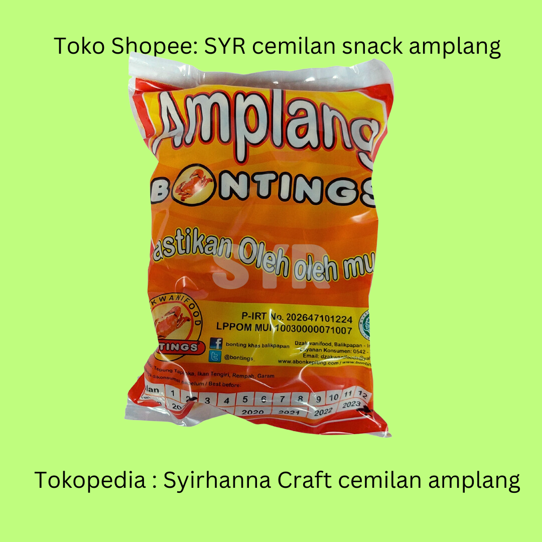 400 GRAM MAKANAN AMPLANG ORIGINAL RASA IKAN TENGIRI,