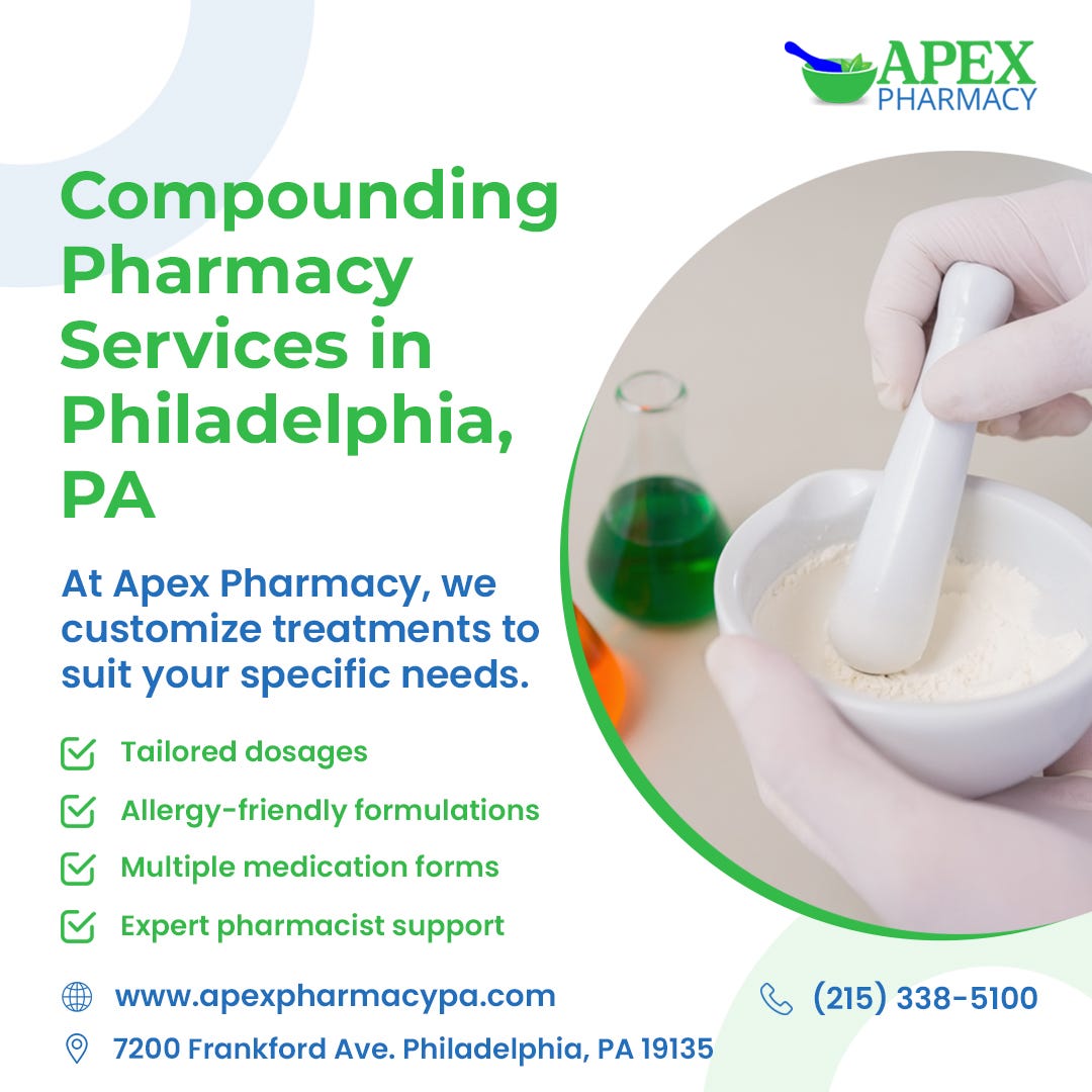 Compounding pharmacy services in Philadelphia
