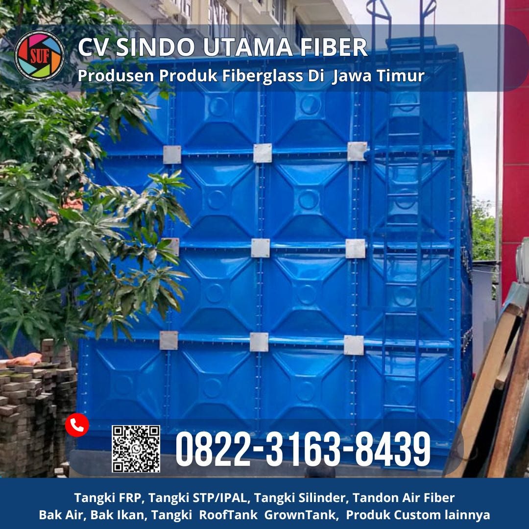 Wa: 0822–3163–8439, Tangki Fiberglass Untuk Kontruksi Kuat dan Ringan Di Nganjuk
