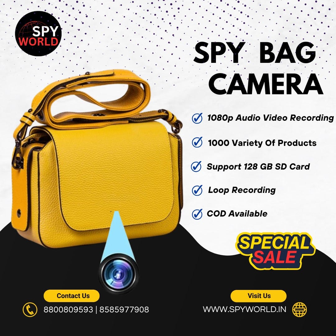 Spy Bag Camera Market in Okhla — Get Best Offer Shop at Spy World