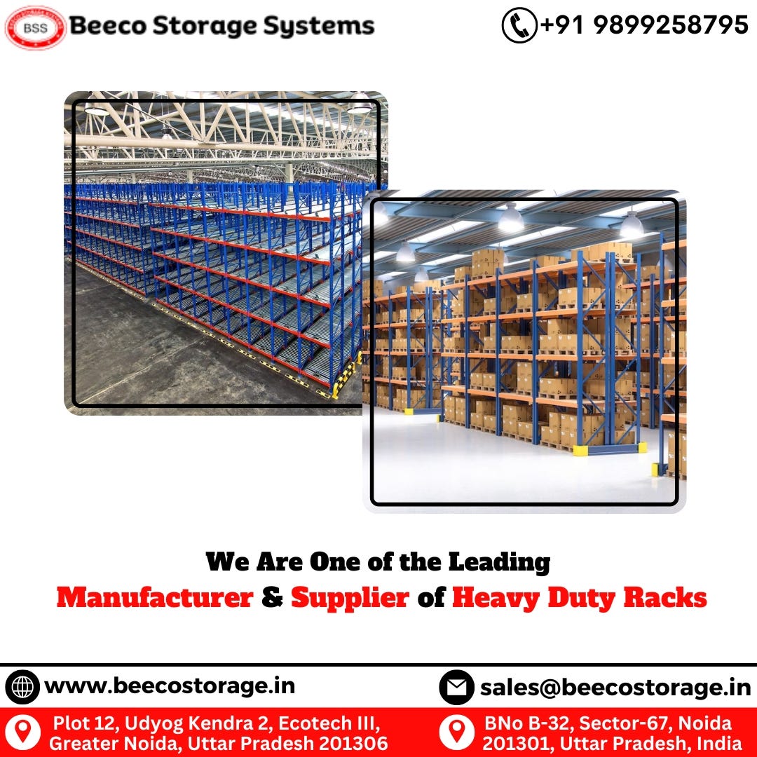 Heavy Duty Storage Rack - Pallet Heavy Duty Storage Rack Manufacturer from  Sahibabad