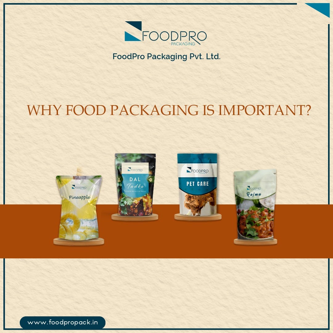Why Food Packaging is Important?. Food packaging is important to