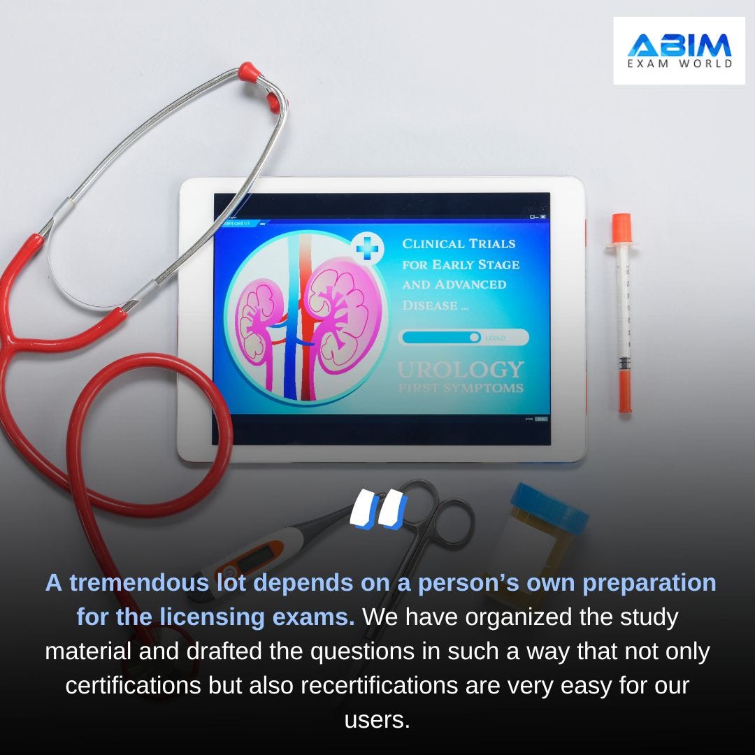 Nephrology Certification and Recertification Exams ABIM Nephrology