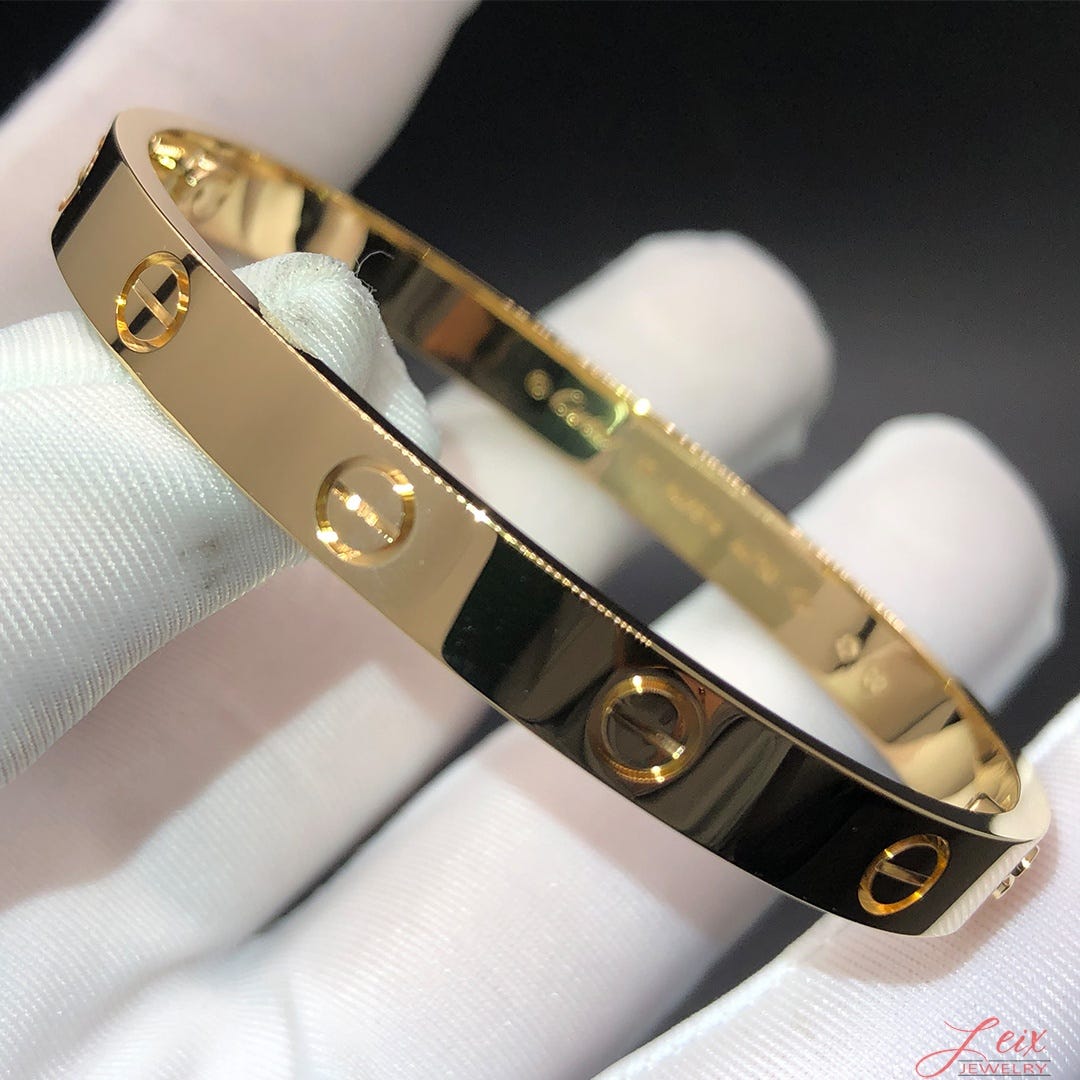 Custom Made Solid 18K Yellow Gold Cartier Love Bracelet B6035517  @leixjewelry.com | by LeixJewelry (Whatsapp: +1 262 806 8175) | Medium
