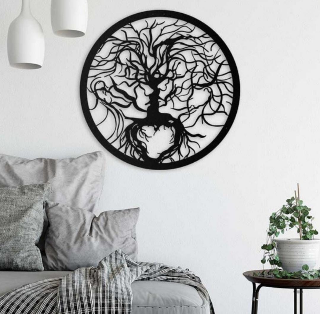 Heart Tree wall decor Royalsteelmonograms Medium