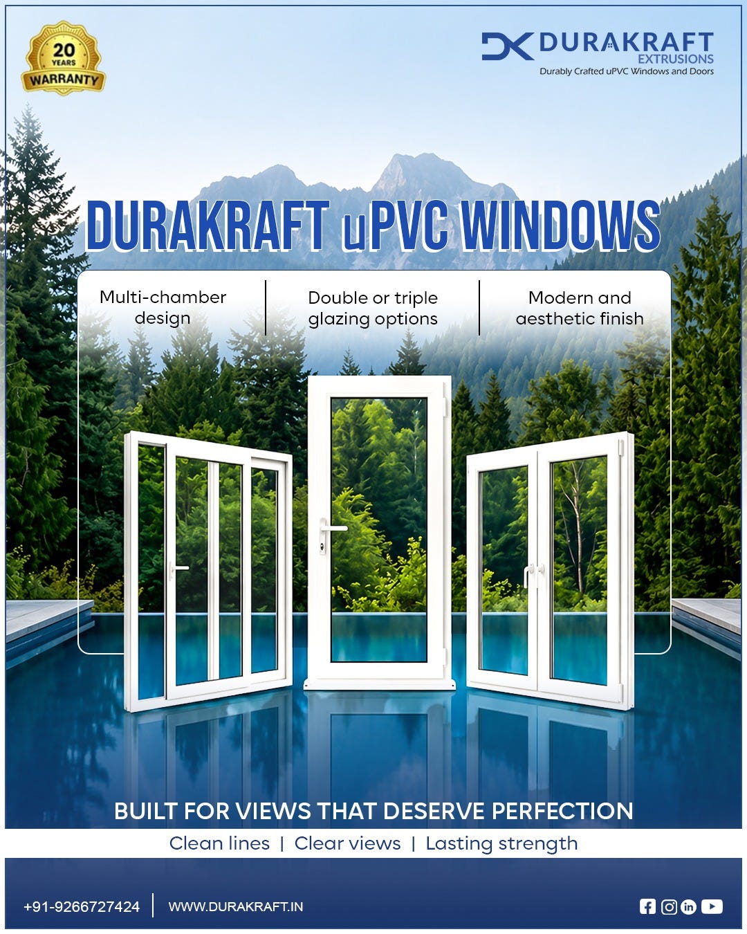 Premium uPVC Windows & uPVC Window Frames in Delhi