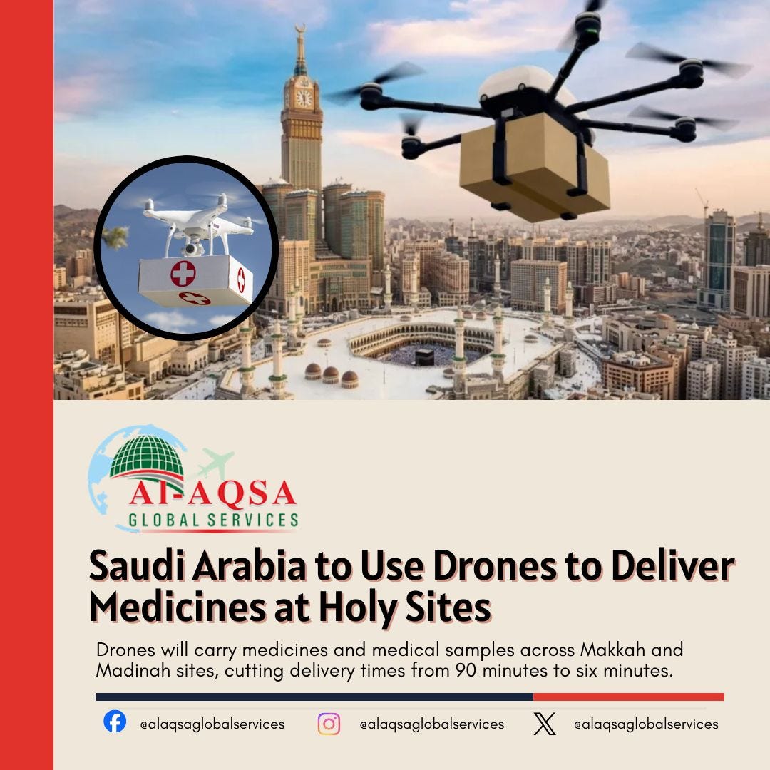 Saudi Arabia Introduces Medical Drones for Hajj 2026.