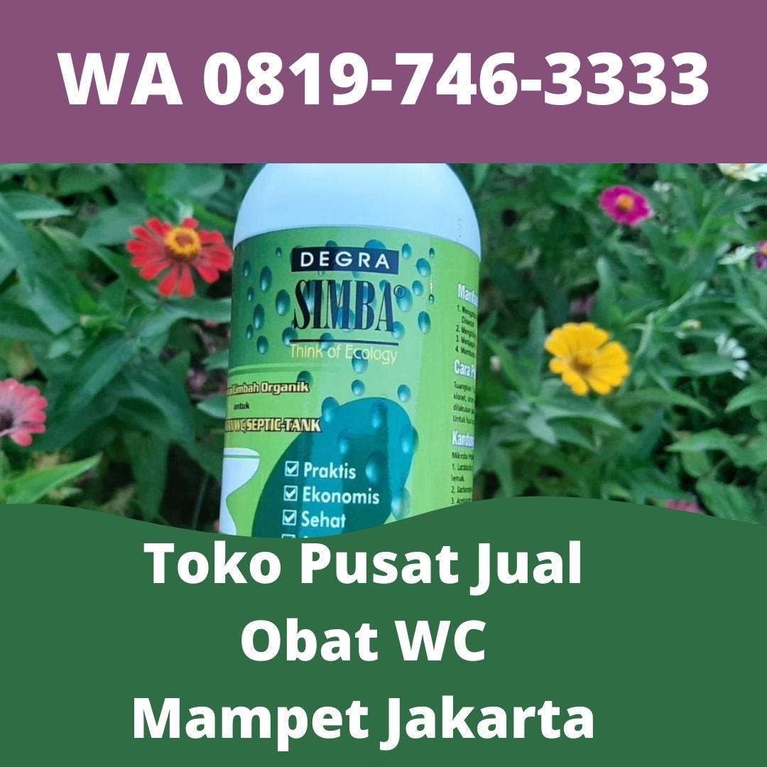 PASTI ORI, WA 0819–746–3333, Distributor Resmi Obat WC Mampet Melayani Jakarta