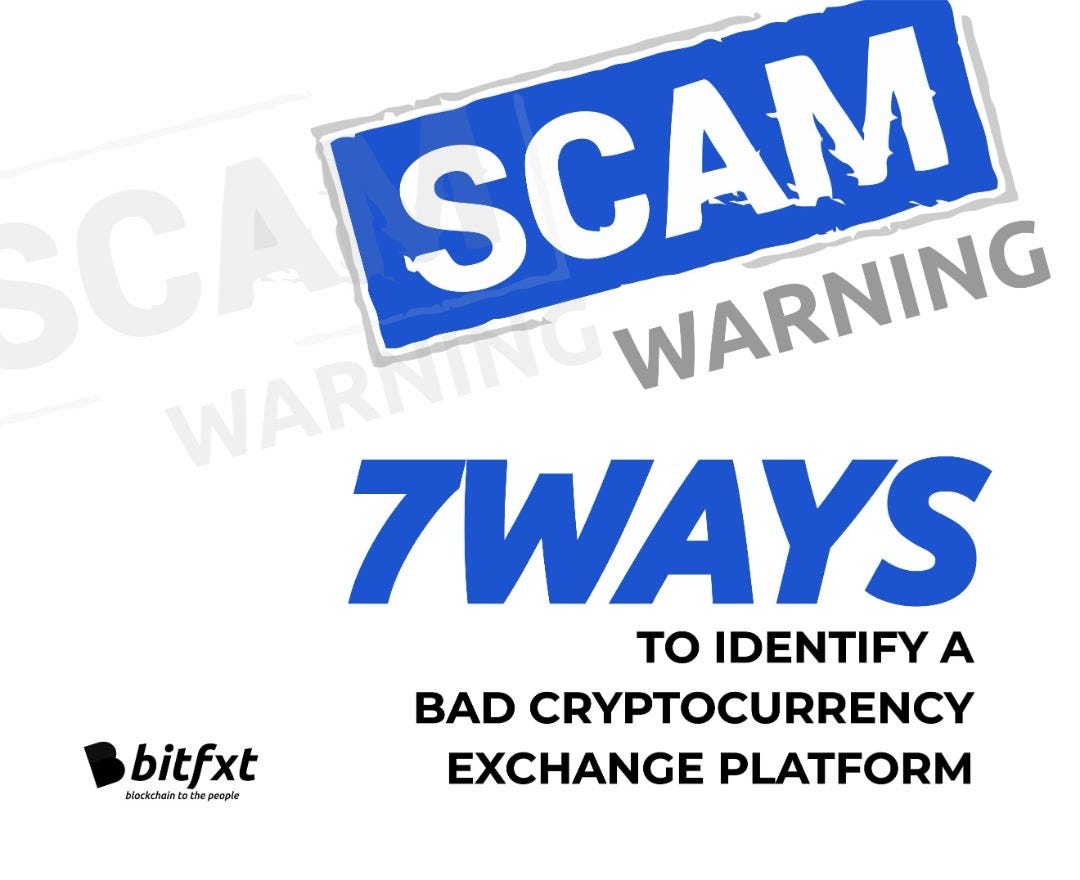 7 ways to identify a bad cryptocurrency exchange platform | by  Scarletmedia.dao | Medium