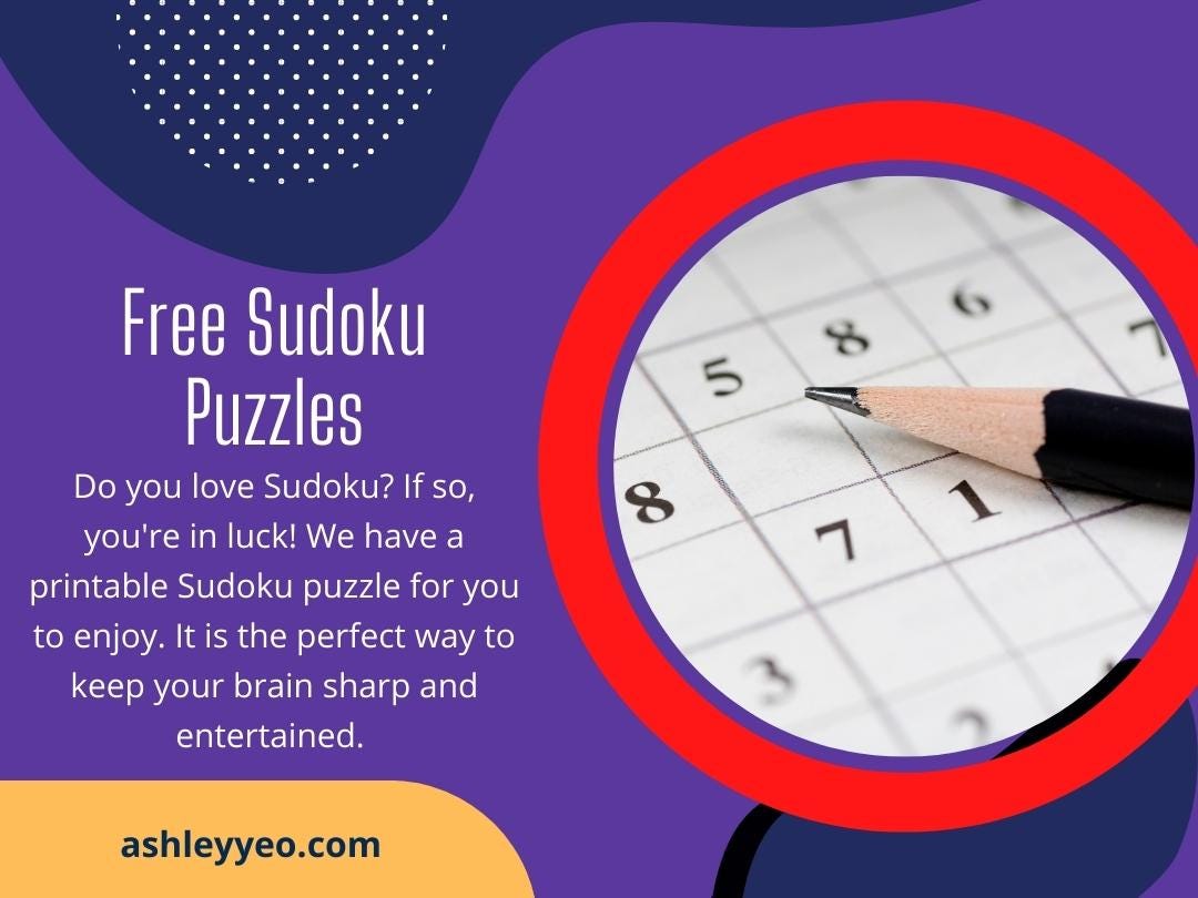 Free Printable Sudoku Puzzles
