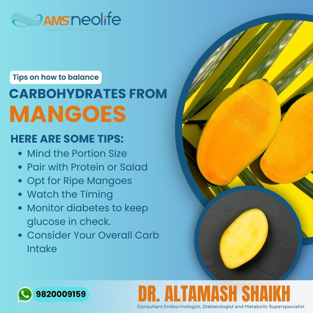 Balancing Carbohydrates from Mangoes Expert Tips by Draltamashshaikh
