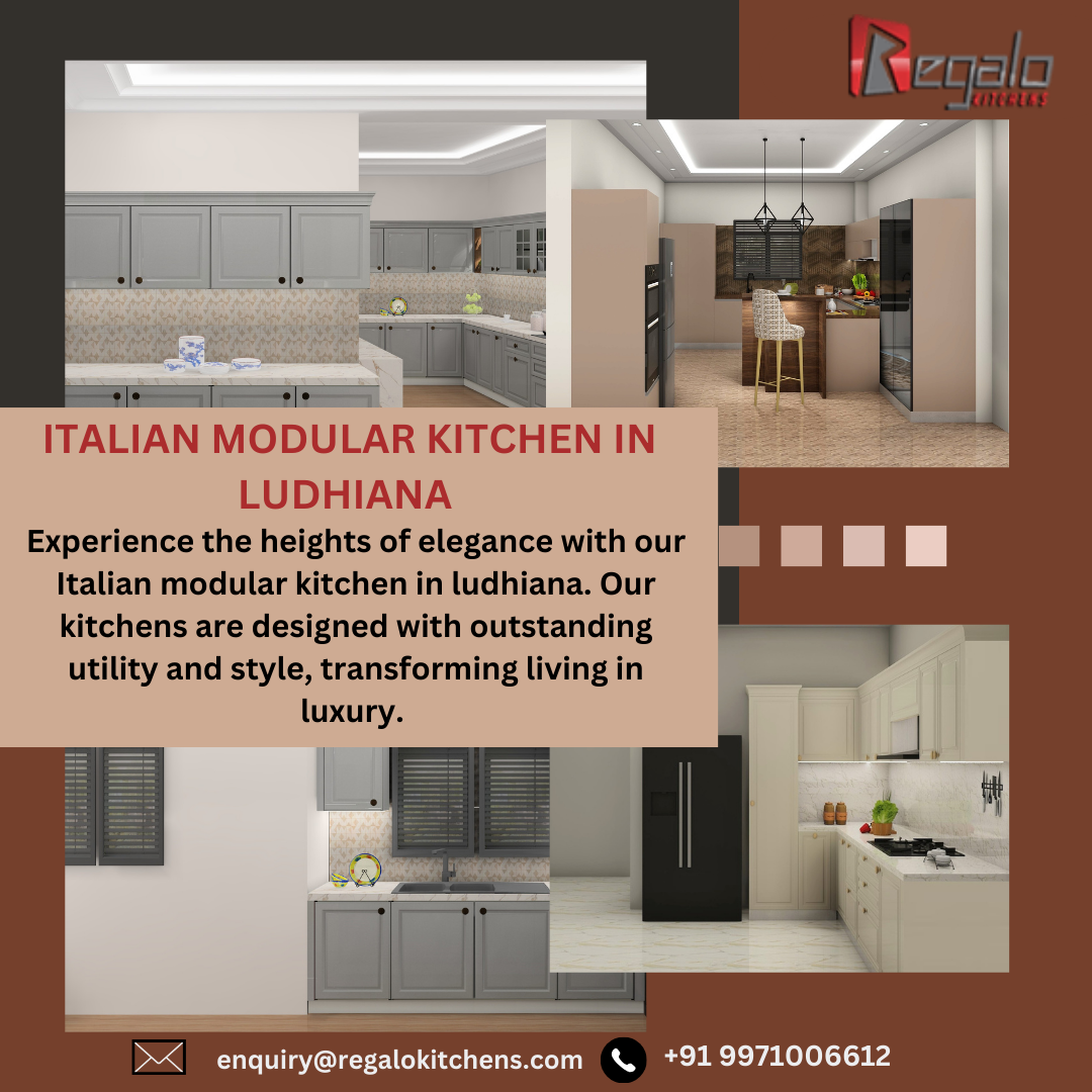 Italian Modular Kitchen in Ludhiana Regalo kitchens Medium
