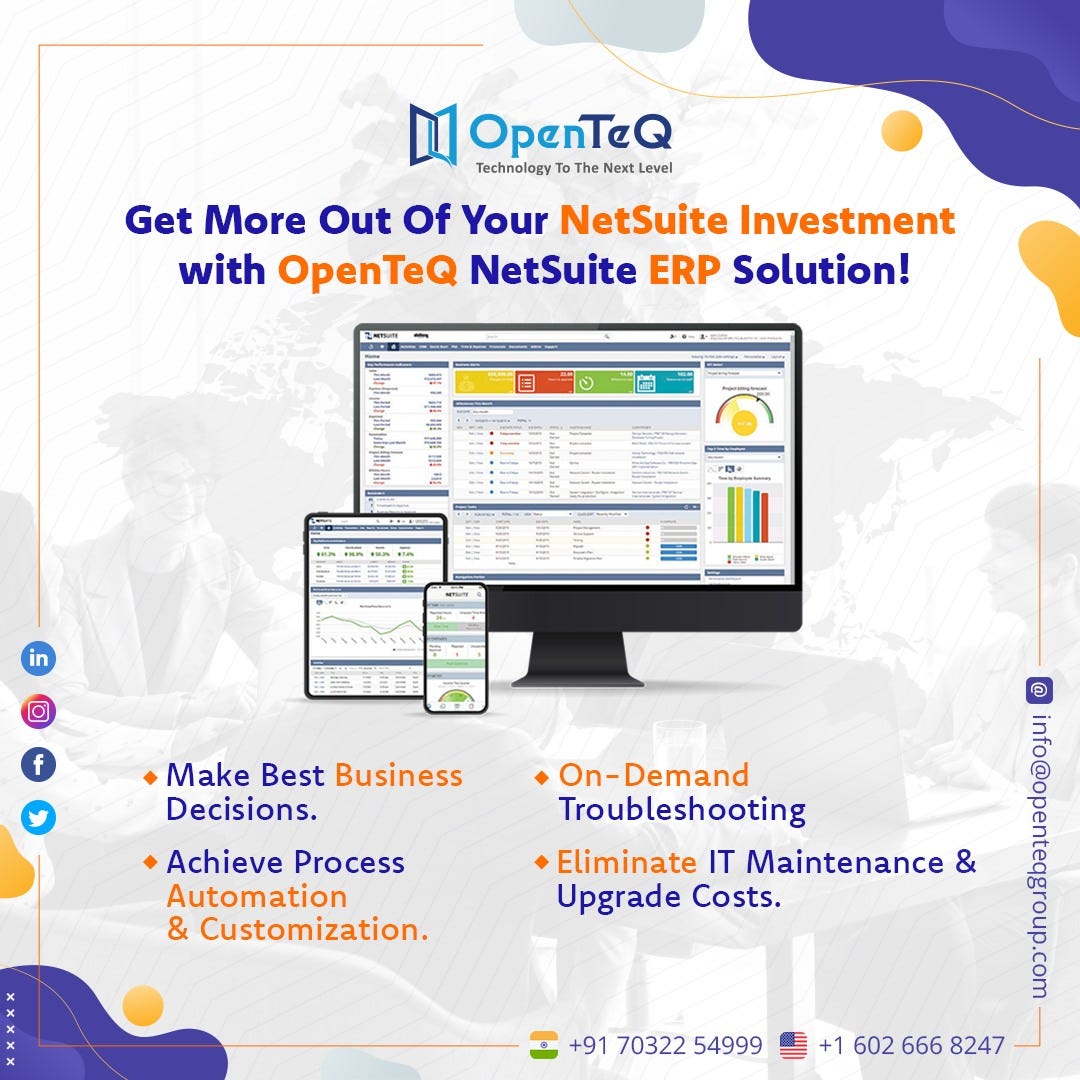 OpentTeQ is a Netsuite Implementation CompanyBest NetSuite ERP