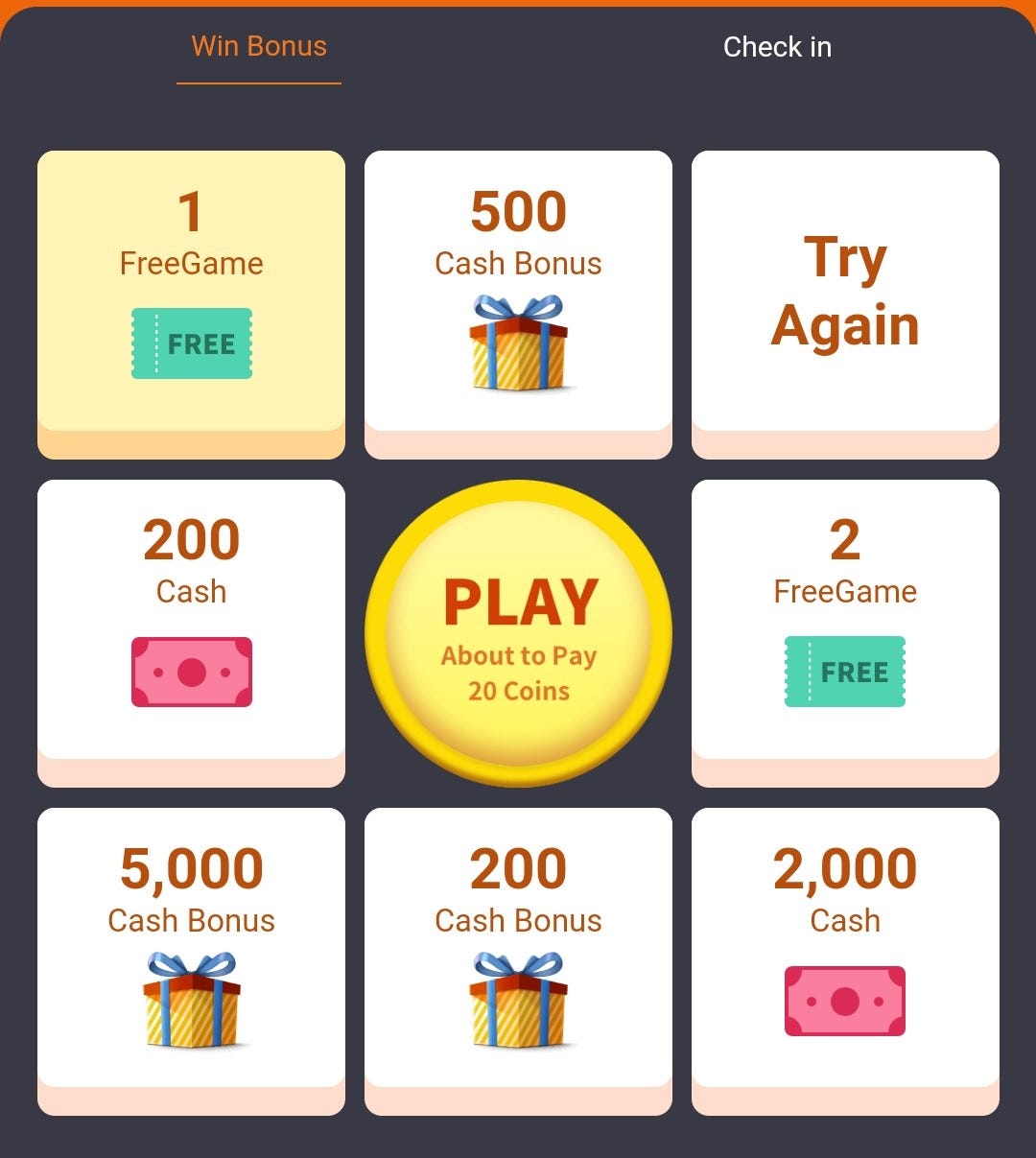 DAILY CHECK IN REWARD HAS BEEN CHANGED ON GAMEFLY. by