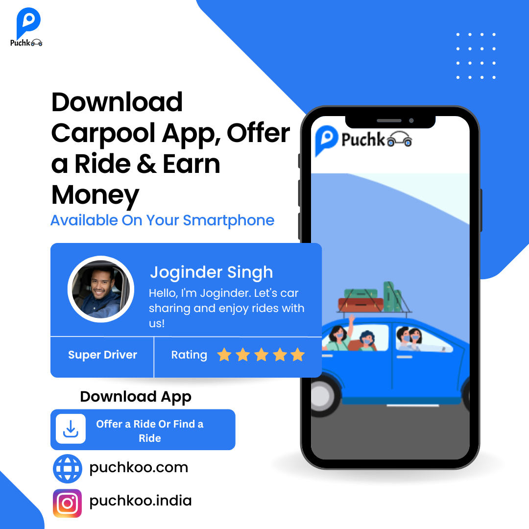 Find The Best Car Sharing Platform Long Distance Carpool App Puchkoo