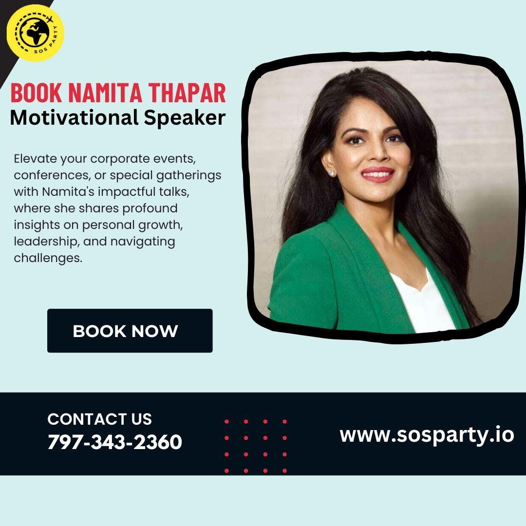 Book Namita Thapar Motivational Speaker - Pratibha Goel - Medium