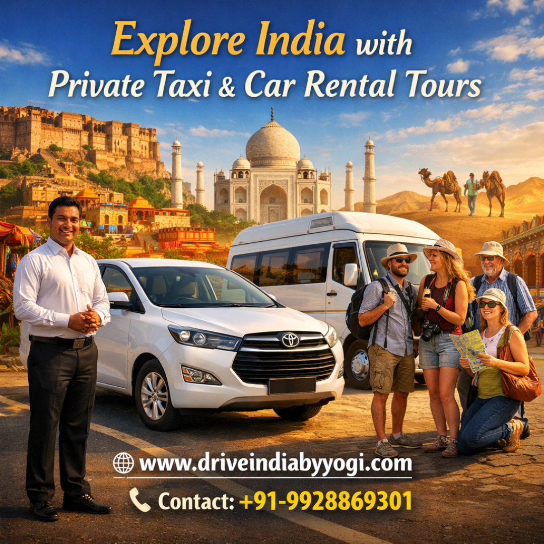 Explore India with Private Taxi & Car Rental Tours.