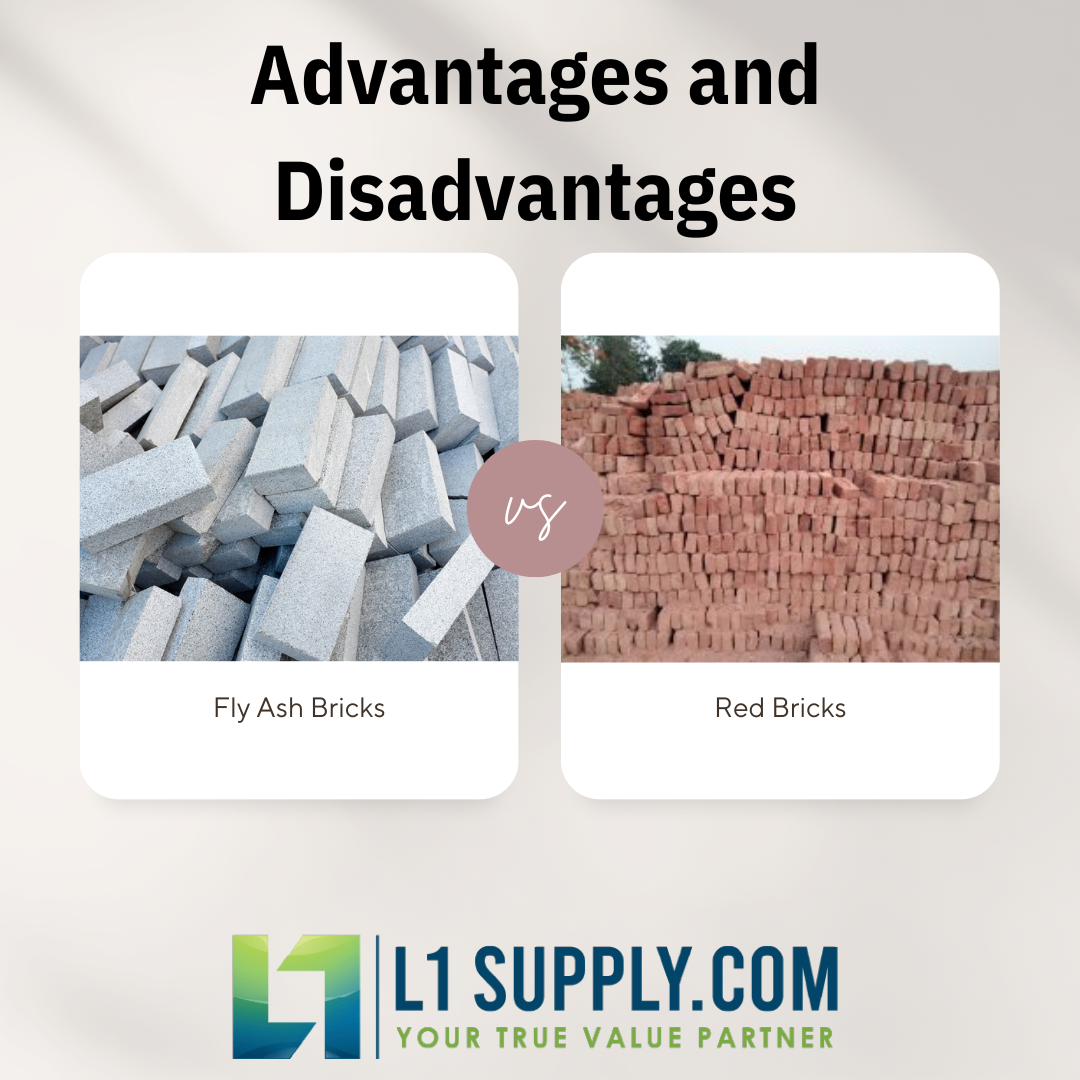 Fly Ash Bricks vs Red Bricks Advantages, Disadvantages L1 Supply by