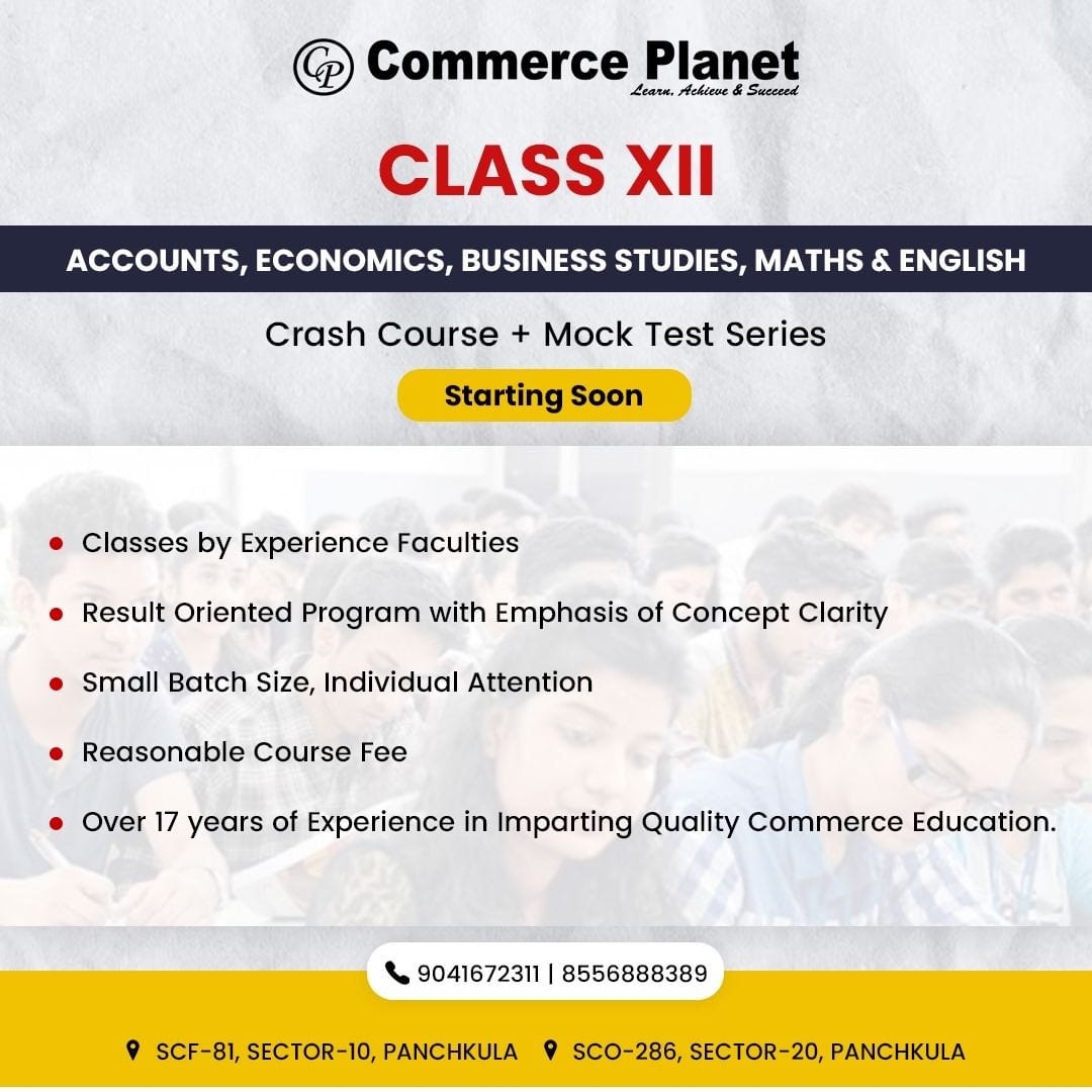 Kickstart Your Class XII Journey with Commerce by