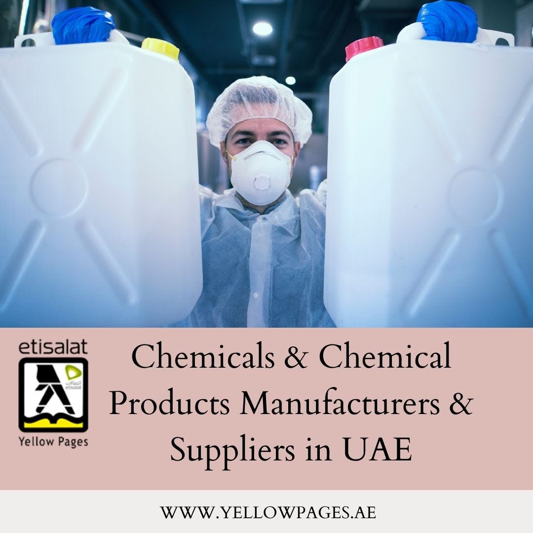 Chemicals & Chemical Products Manufacturers & Suppliers in UAE