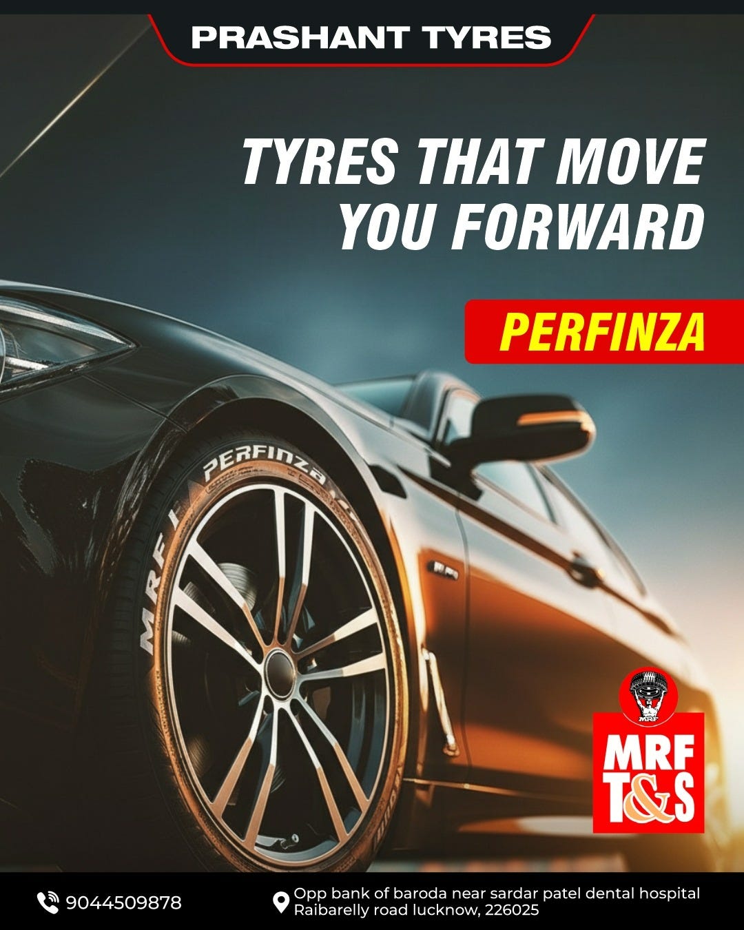 MRF Tyre Showroom at Raebareli Road — 094151 08516