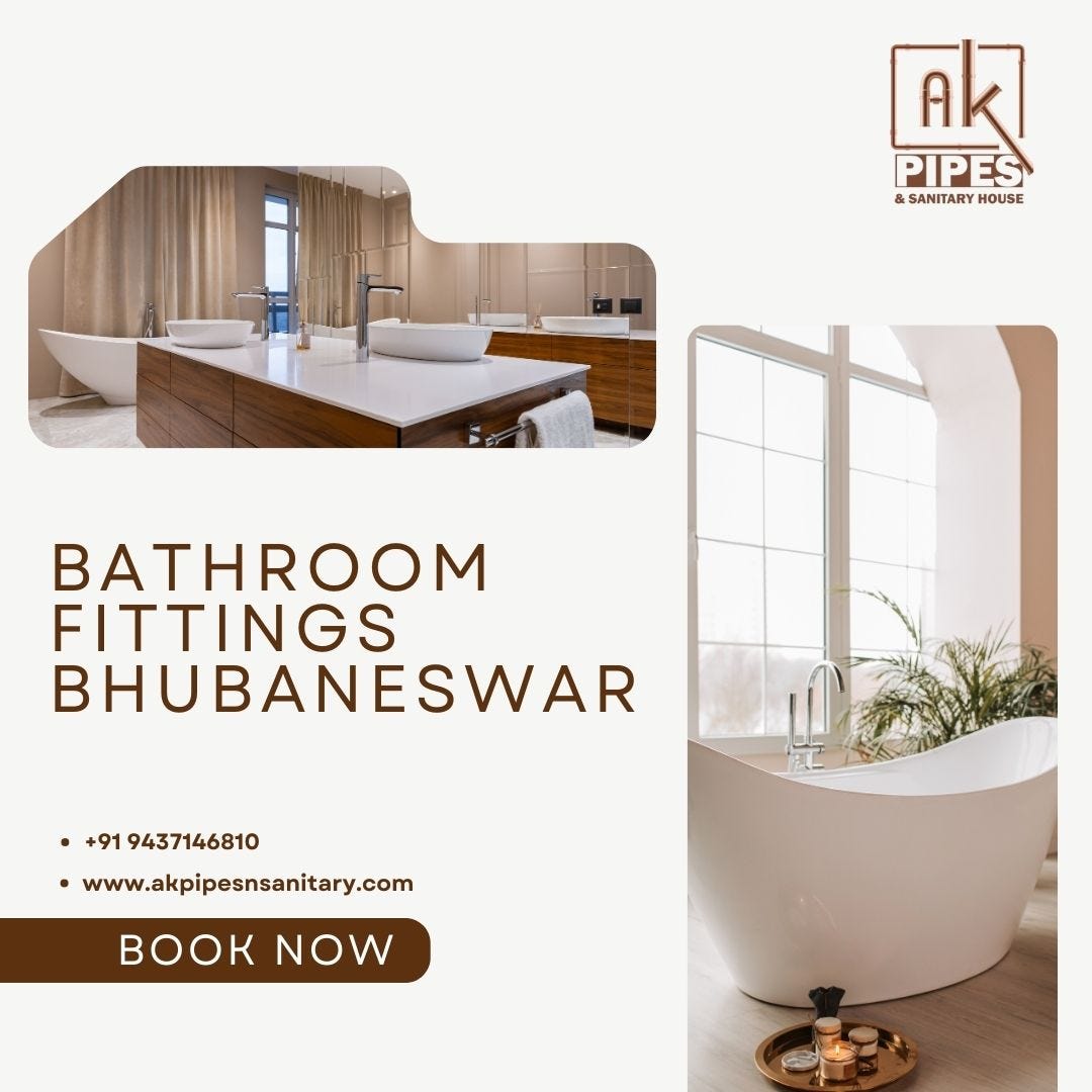 Top Bathroom Fittings in Bhubaneswar AK Pipes and Sanitary House by