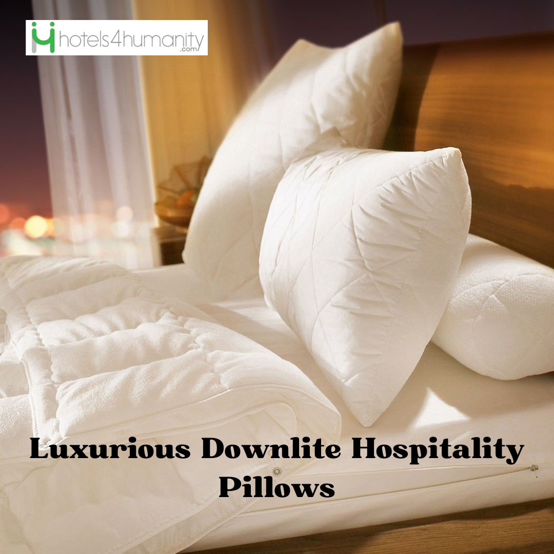 Luxurious Downlite Hospitality Pillows Hotels4Humanity Medium