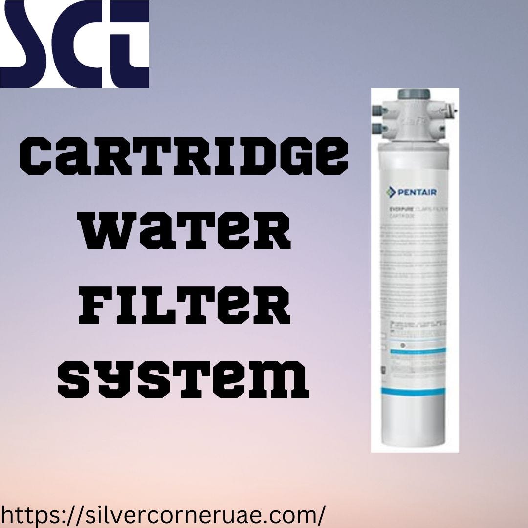 Cartridge water filter system Silver Corner Medium