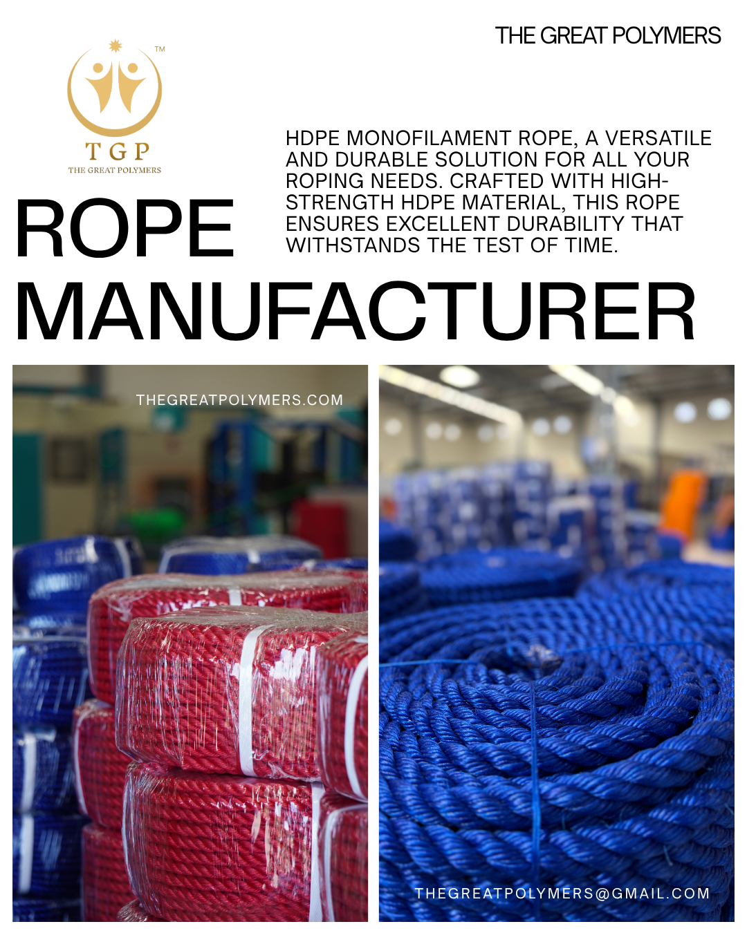 12mm Polyethylene Rope — Manufactured for lasting strength and tough performance-THE GREAT…
