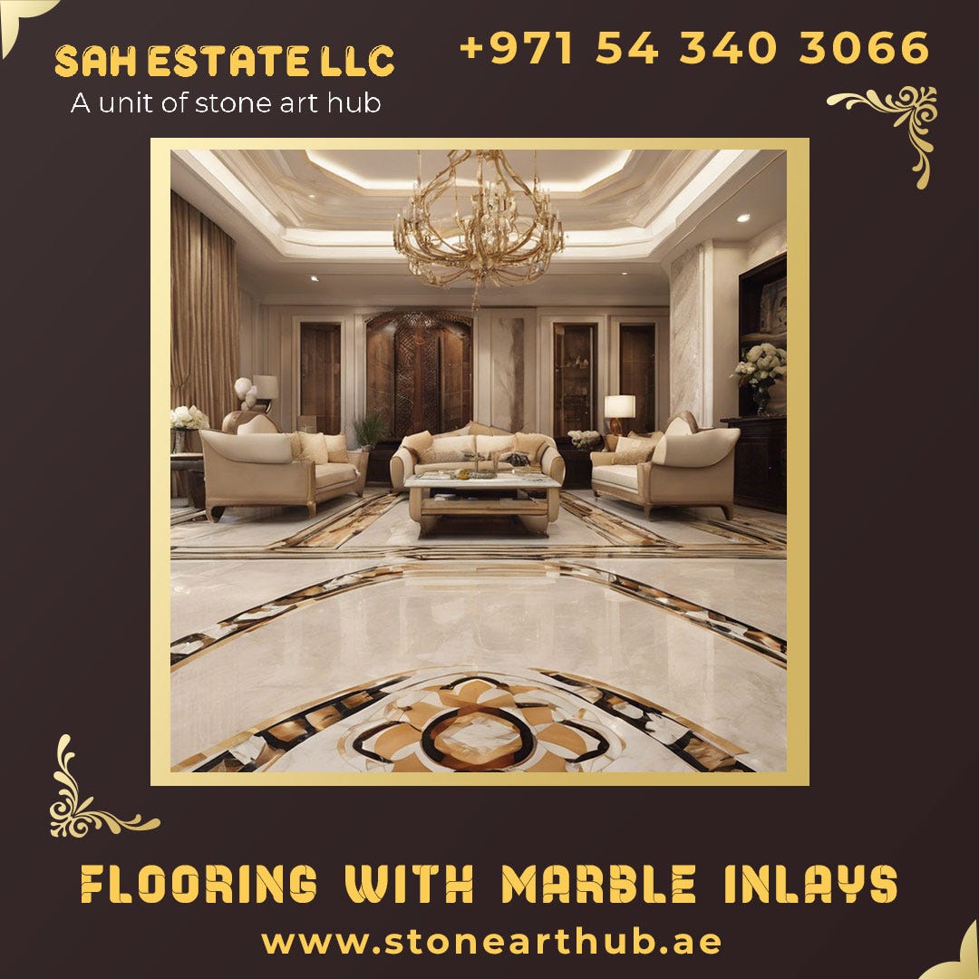Flooring With Marble Inlays