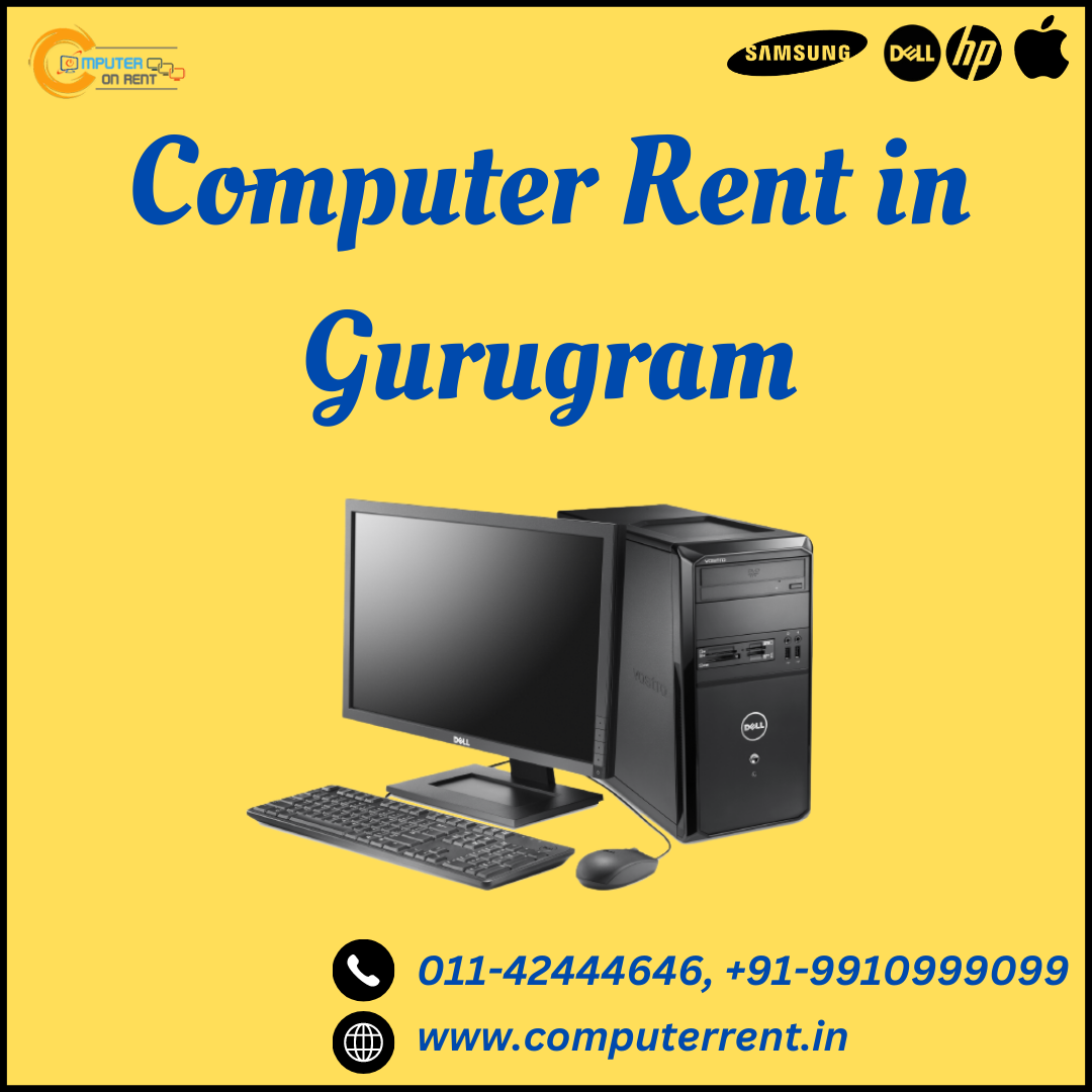 Computer rent in Gurugram! 9910999099 Computer on rent Medium