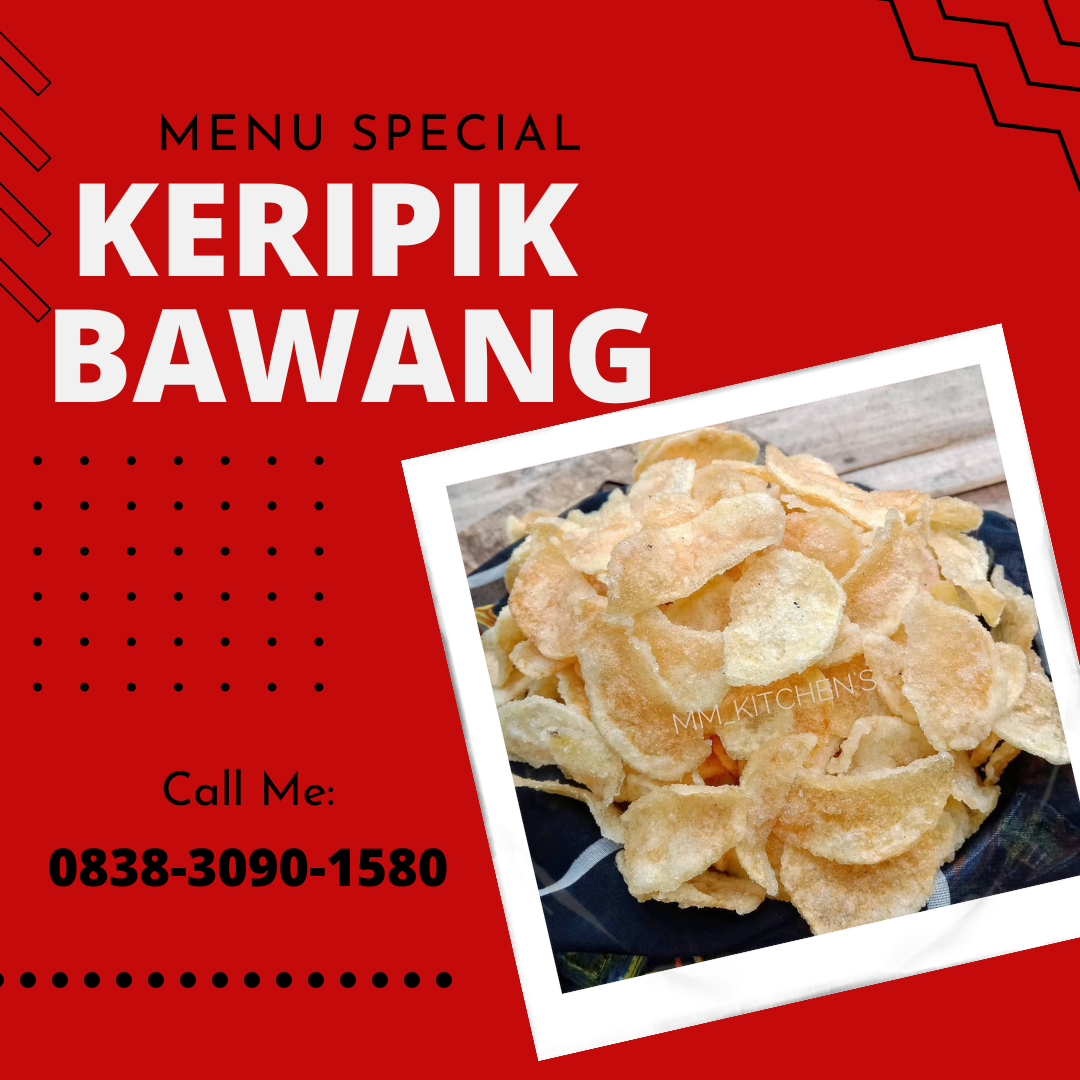 RENYAH, WA: 0838–3090–1580, Jual Keripik Bawang gurih di Medan
