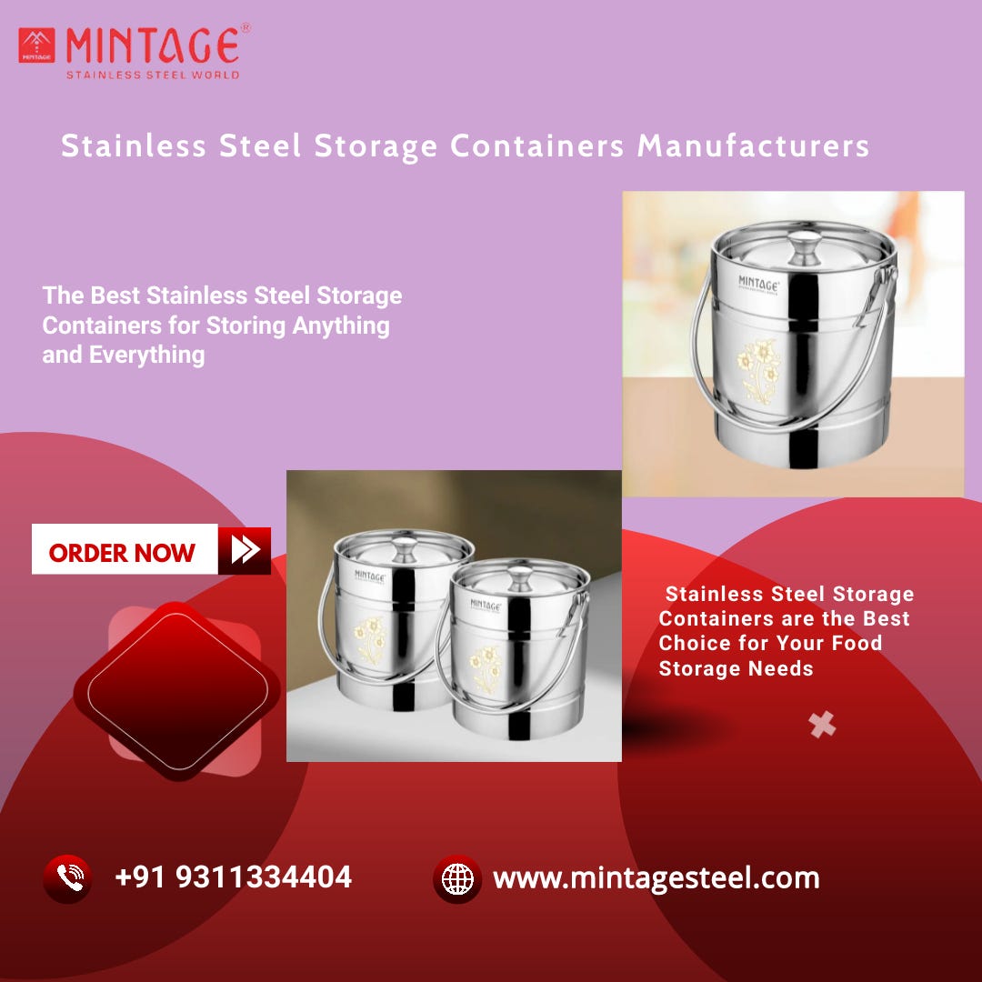 The Best Stainless Steel Storage Containers Manufacturers for Storing