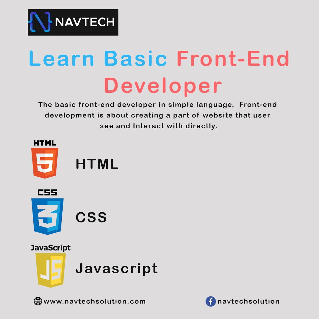 Learn Basic Front End Developer. What Is Front-End Development ? | by ...