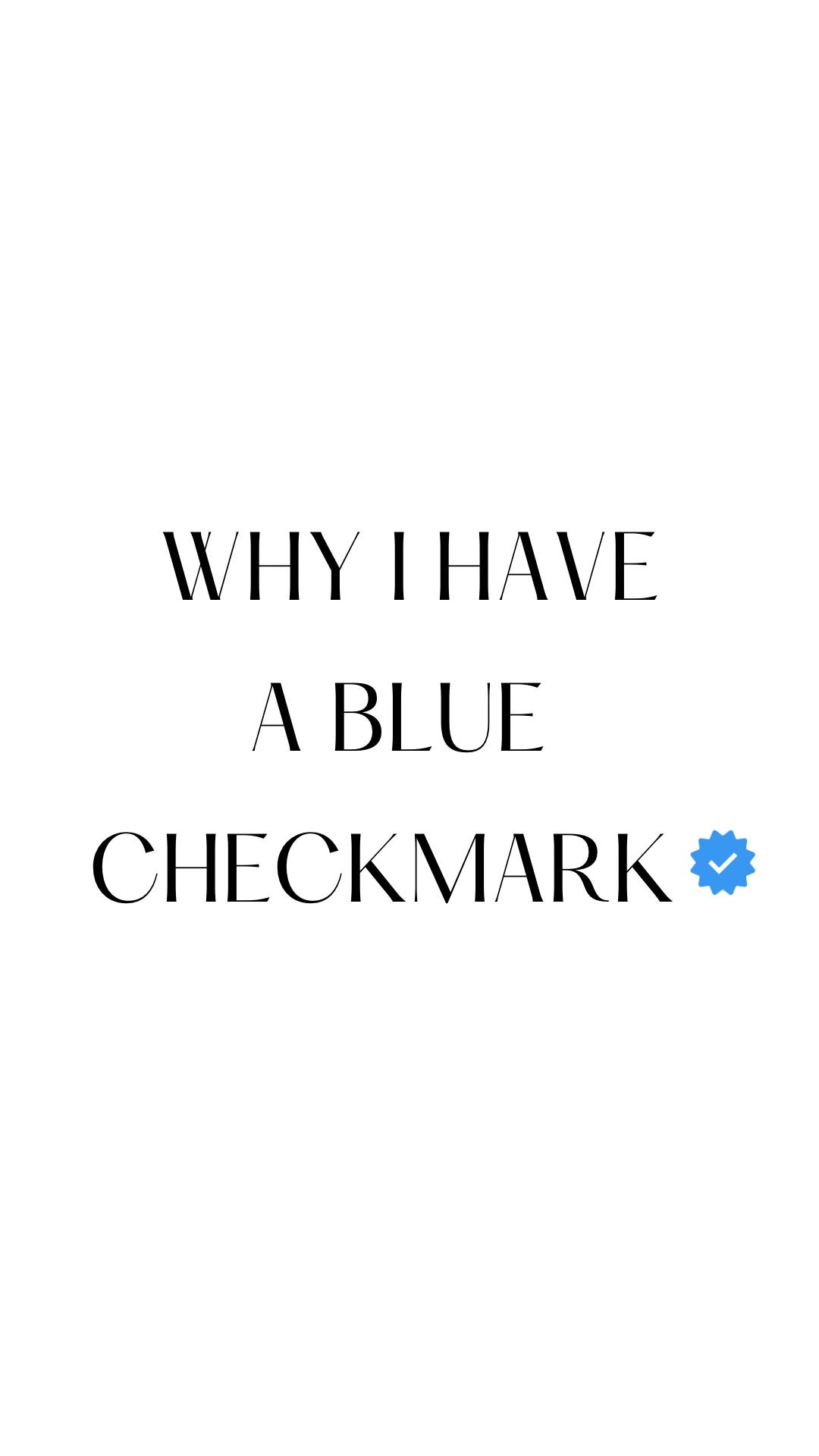 How to Get a Blue Check Mark on Instagram by Olivia Thai Medium