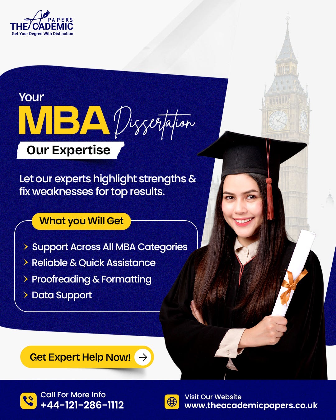 Achieve Success with Best MBA Dissertation Help