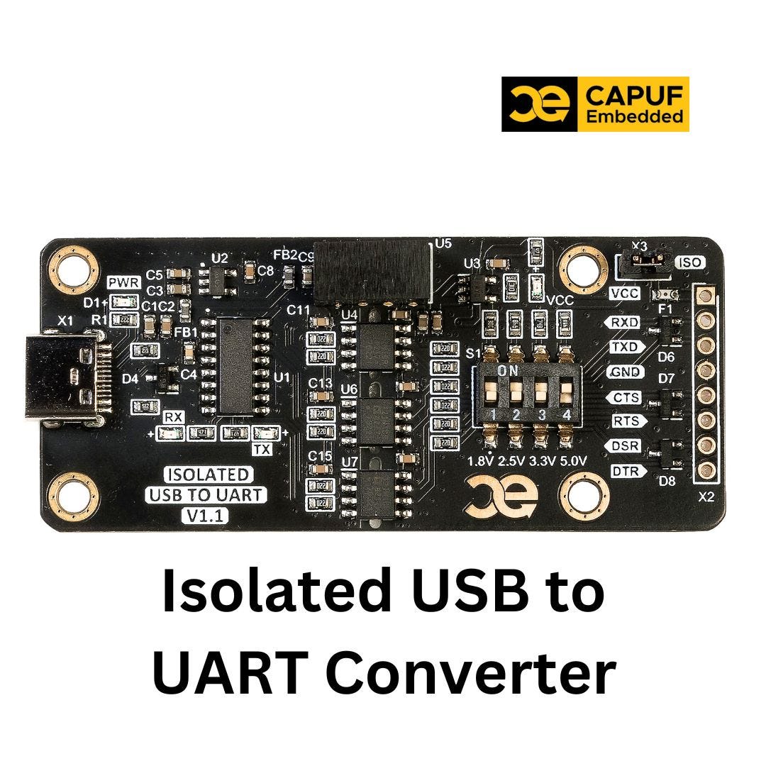 CAPUF Embedded launched Industrial Grade Isolated USB to UART Converter