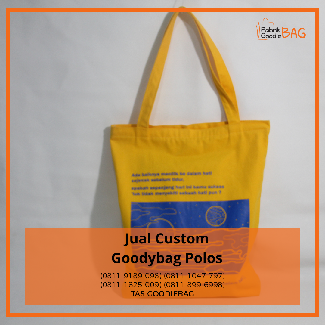 Jual Custom Goodybag Polos - Produksi Goodie Bag Bogor - Medium