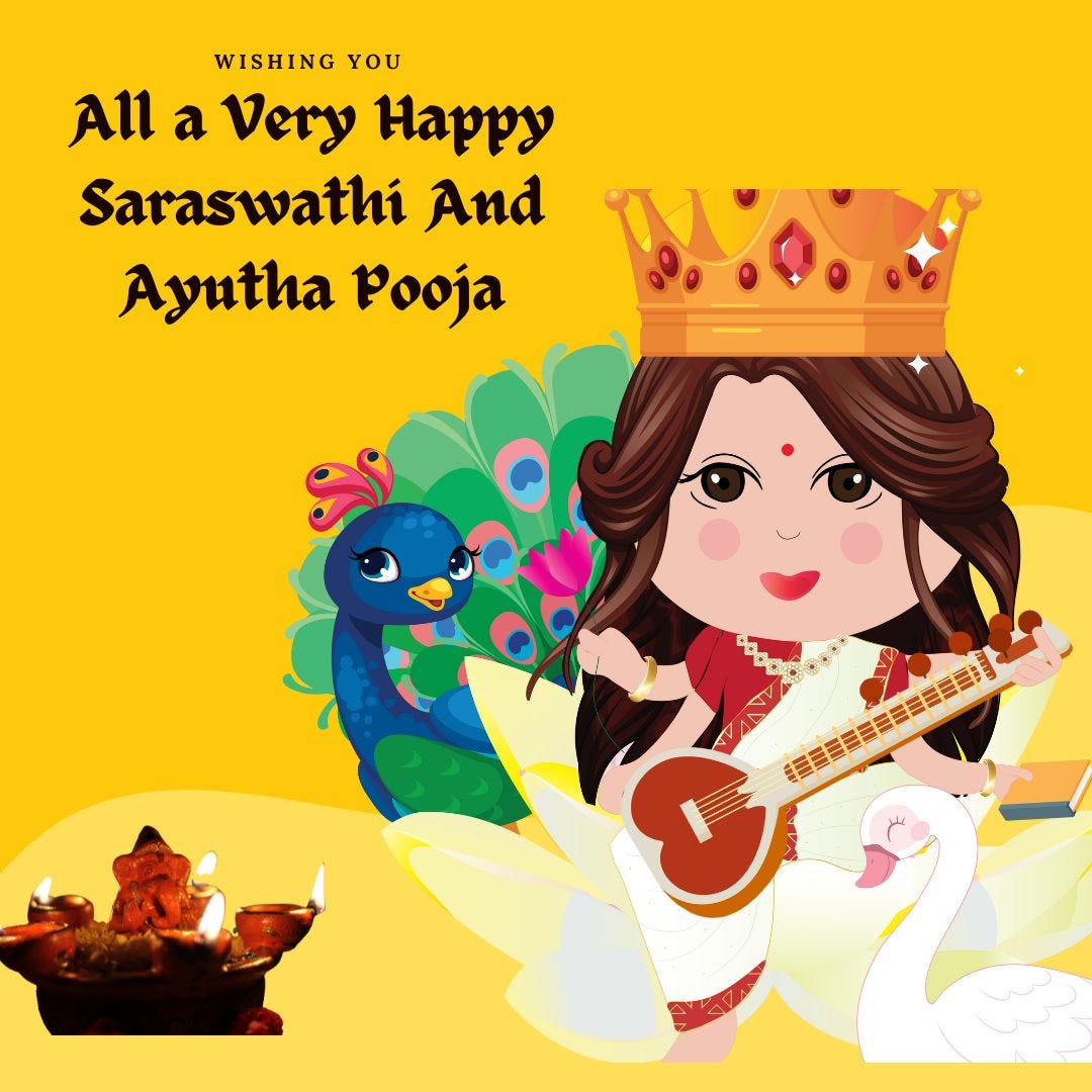 Why do we celebrate Ayutha & Saraswathi Pooja? by Gowsalya K Medium