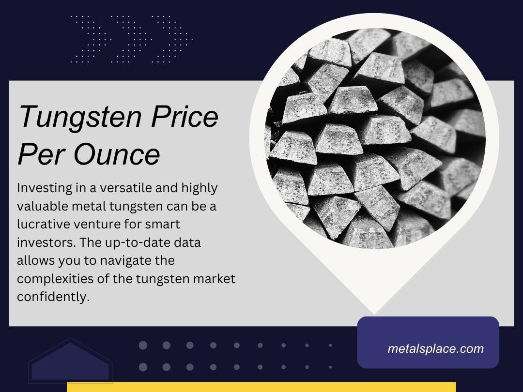 Tungsten Cost Per Ounce. Maximize Your Tungsten Investments… by