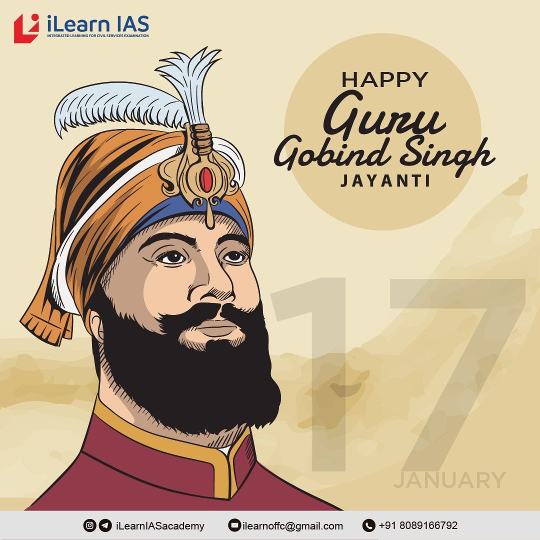 Guru Gobind Singh Jayanti. Guru Gobind Singh Born in in Gobind… | by ...