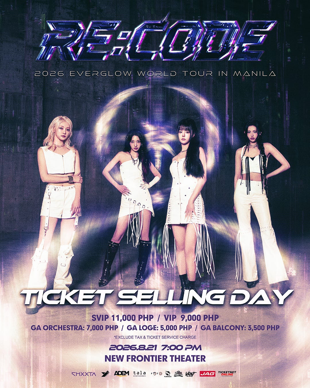 Official Commencement of Ticket Sales for the 2026 EVERGLOW WORLD TOUR: RE:CODE in Manila