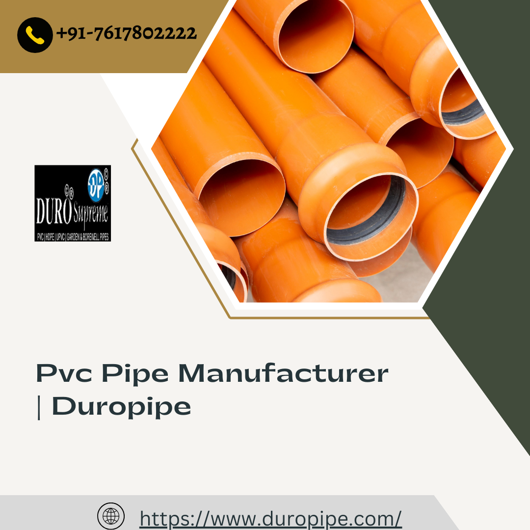 Pvc Pipe Manufacturer Duropipe Duropipe Medium