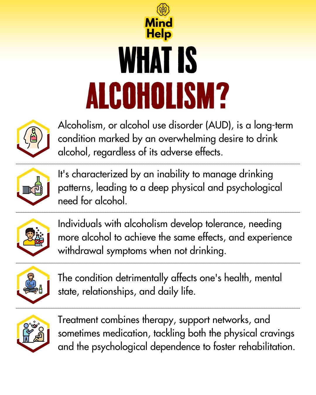 Alcoholism, often referred to as alcohol use disorder (AUD), is a ...