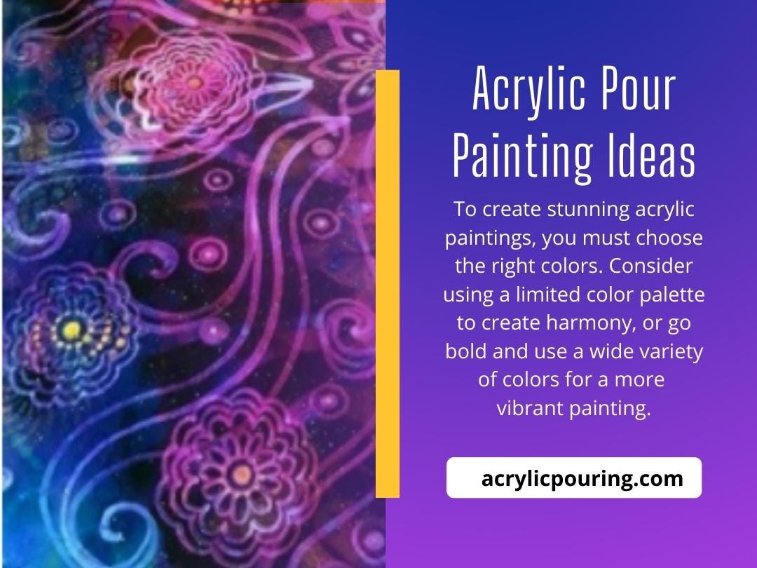 Acrylic Pour Painting Ideas Acrylic Pouring Medium