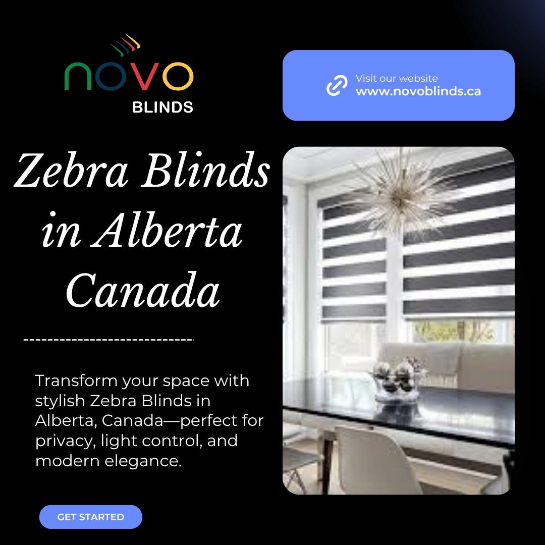 Zebra Blinds in Alberta Canada