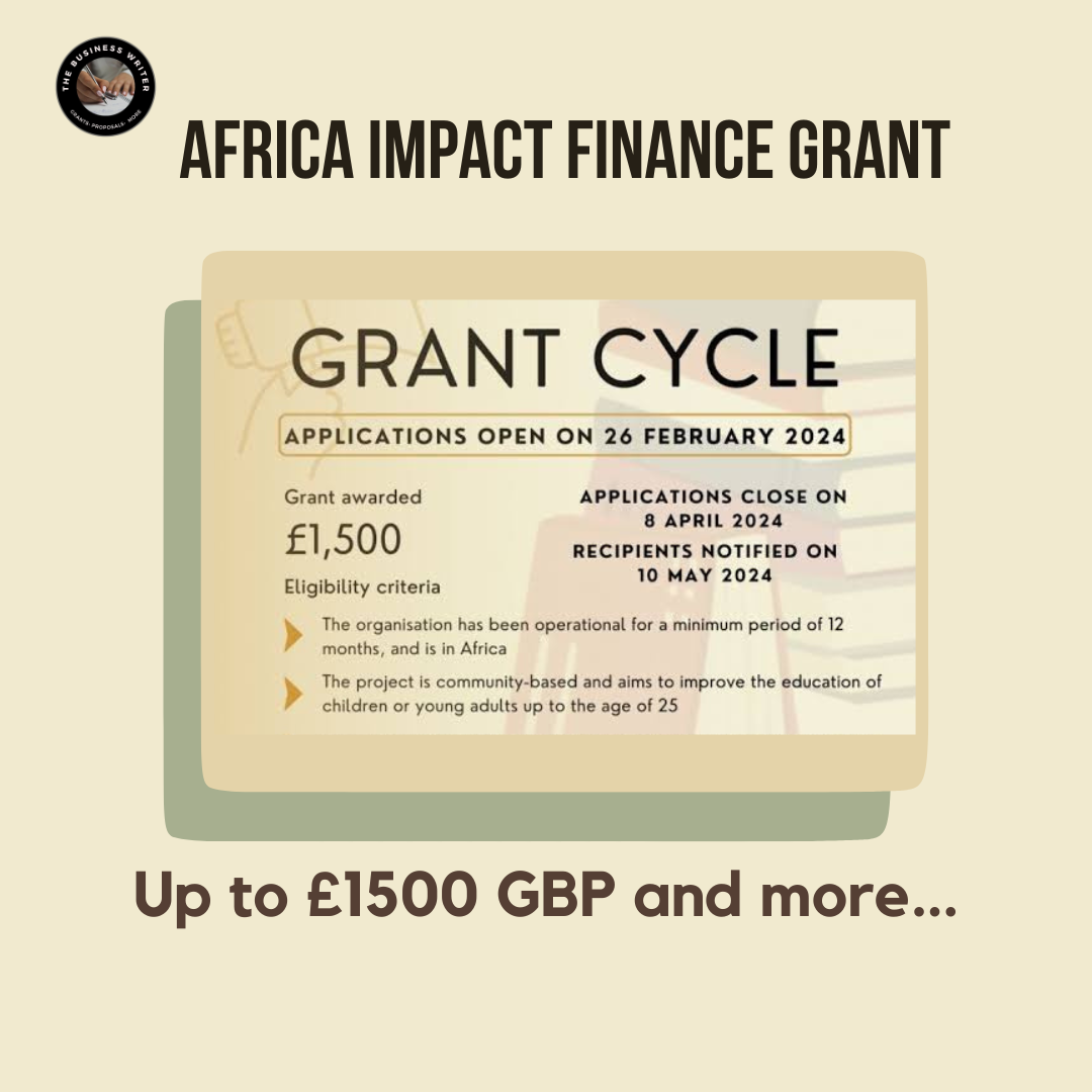 Apply for the Africa Impact Finance Grant 2024. | by The Business
