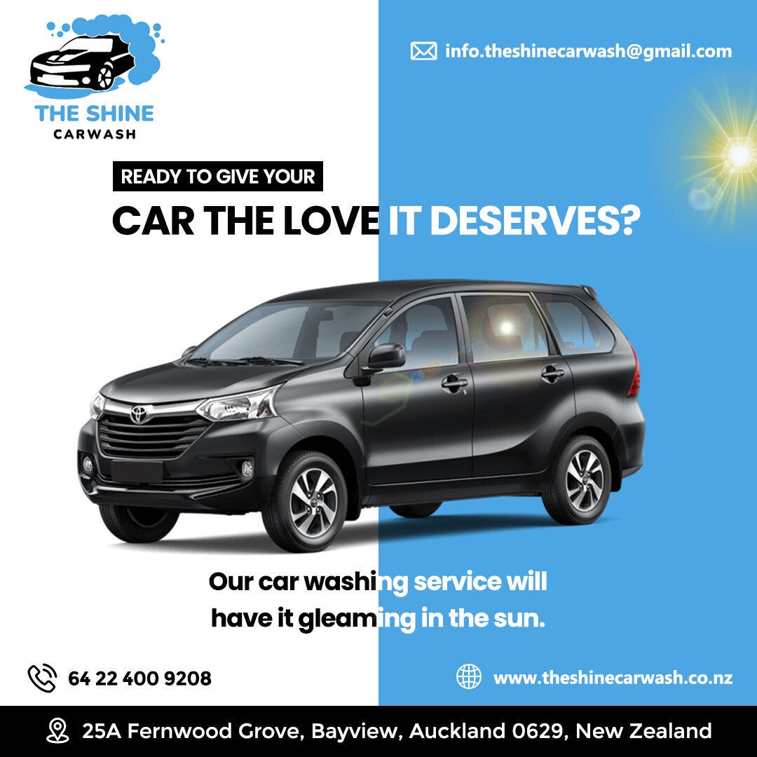 Mobile Car Wash & Auto Detailing Services The Shine Car Wash Auckland by The shine car wash