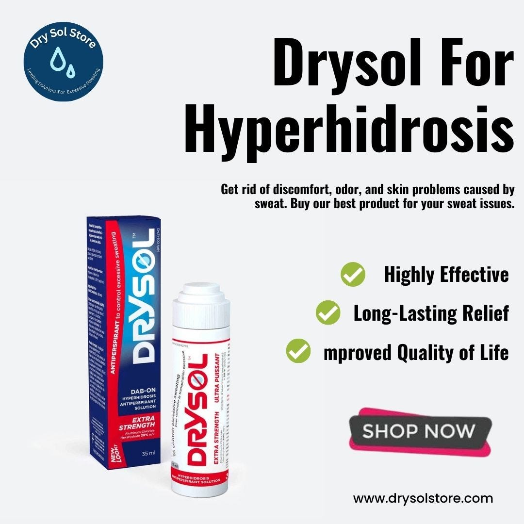 Unlock Drysol's Extra Strength: Drysol for Hyperhidrosis — Best  Game-Changer - Dry Sol Store - Medium
