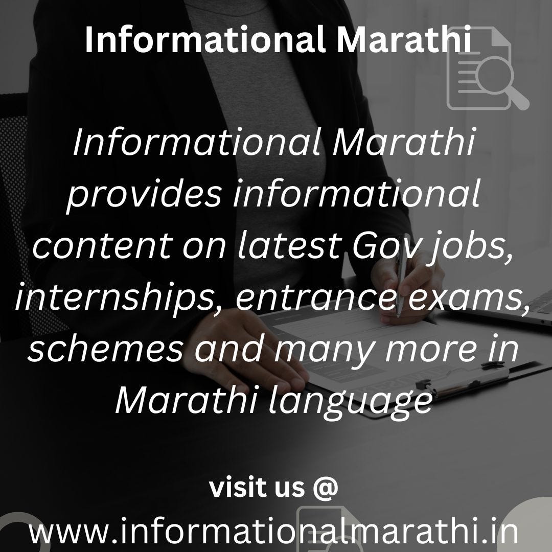 Informational Marathi Informational Marathi provides informational
